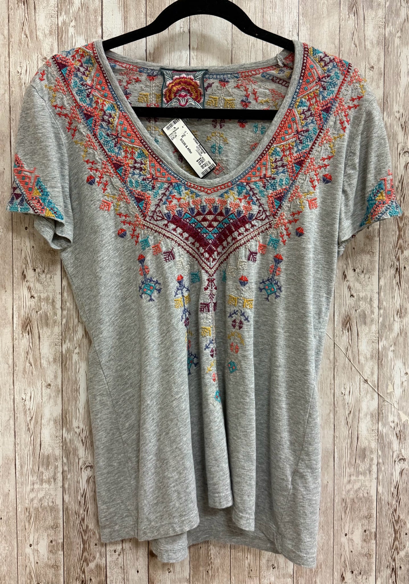 Size S JOHNNY WAS Gray Top