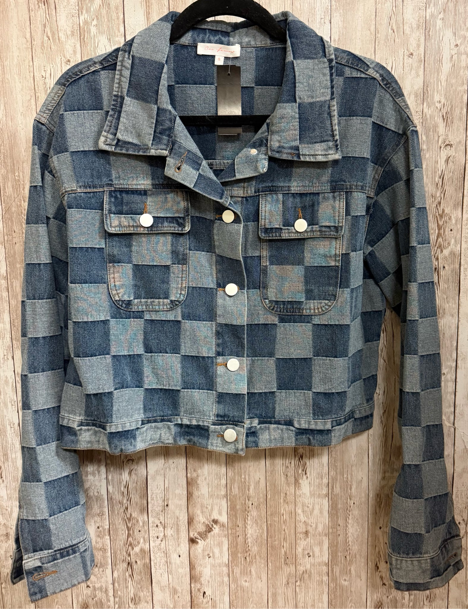 Size S CES FEMME CHECKERED Jacket