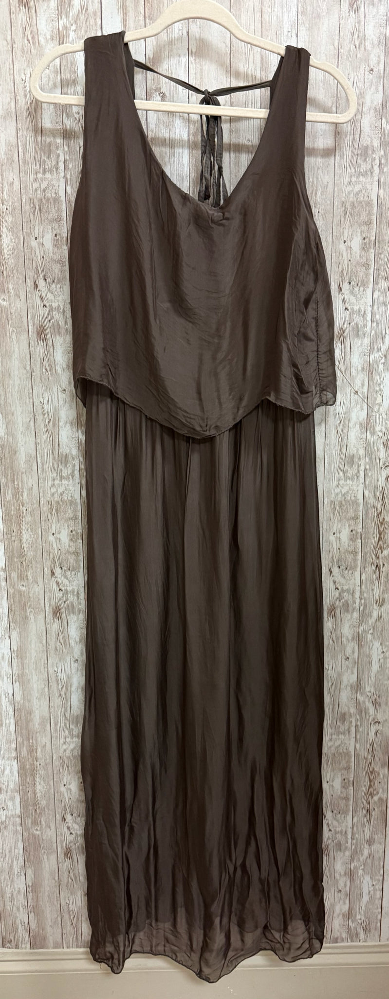 Size L/XL AQUA ITALIA Brown Dress