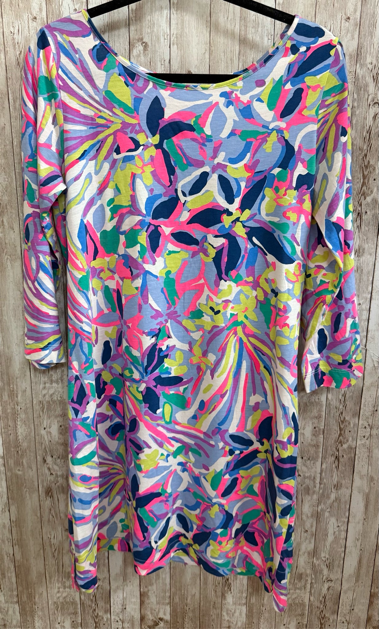 Size L LILLY PULITZER blue and pink Dress