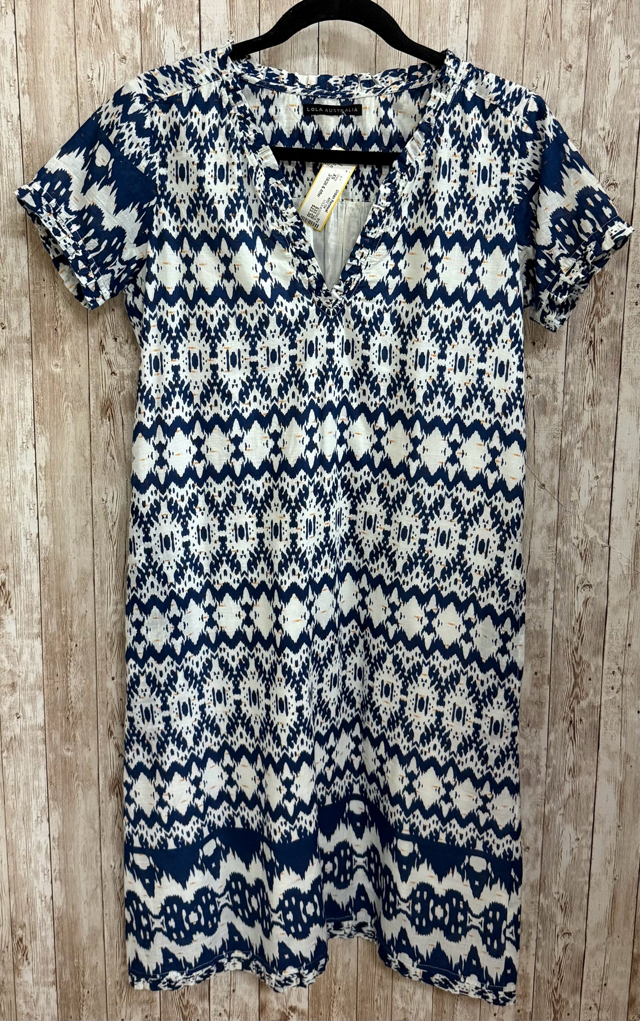 Size XS LOLA AUSTRALIA BLUE AND WHITE Dress