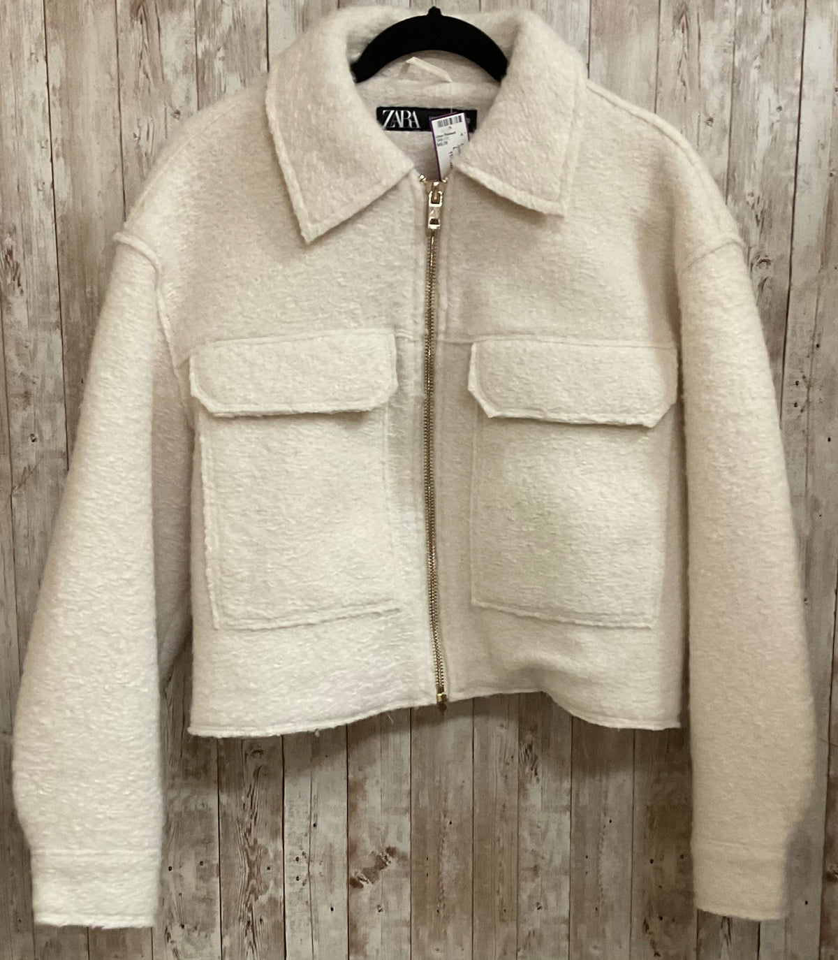 Size L ZARA Cream Jacket