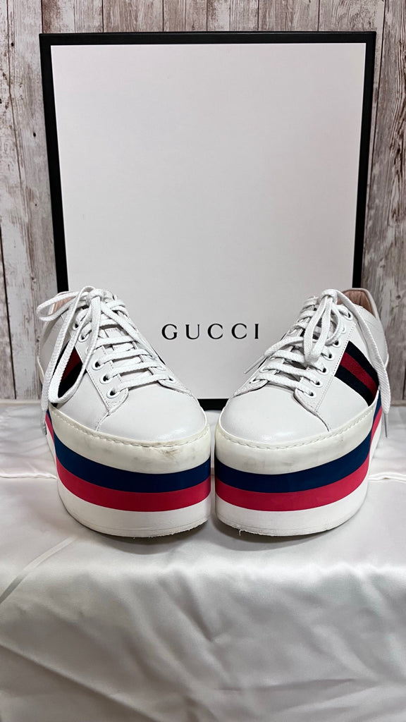 GUCCI 6 White Print SHOES