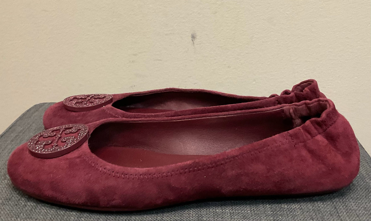 8.5 TORY BURCH Burgundy SHOES