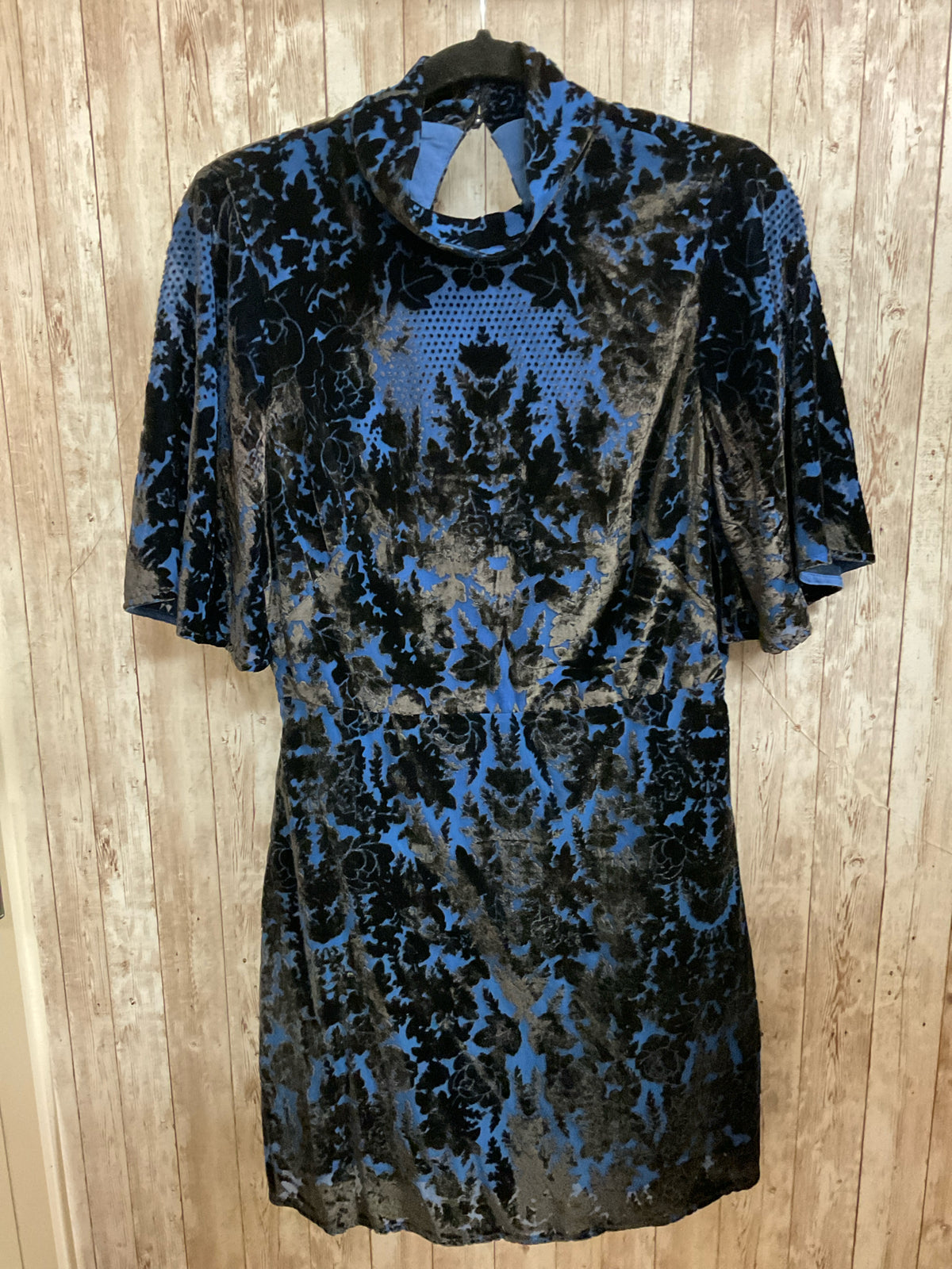 Size 10 ANTHROPOLOGIE BROWN AND BLUE Dress