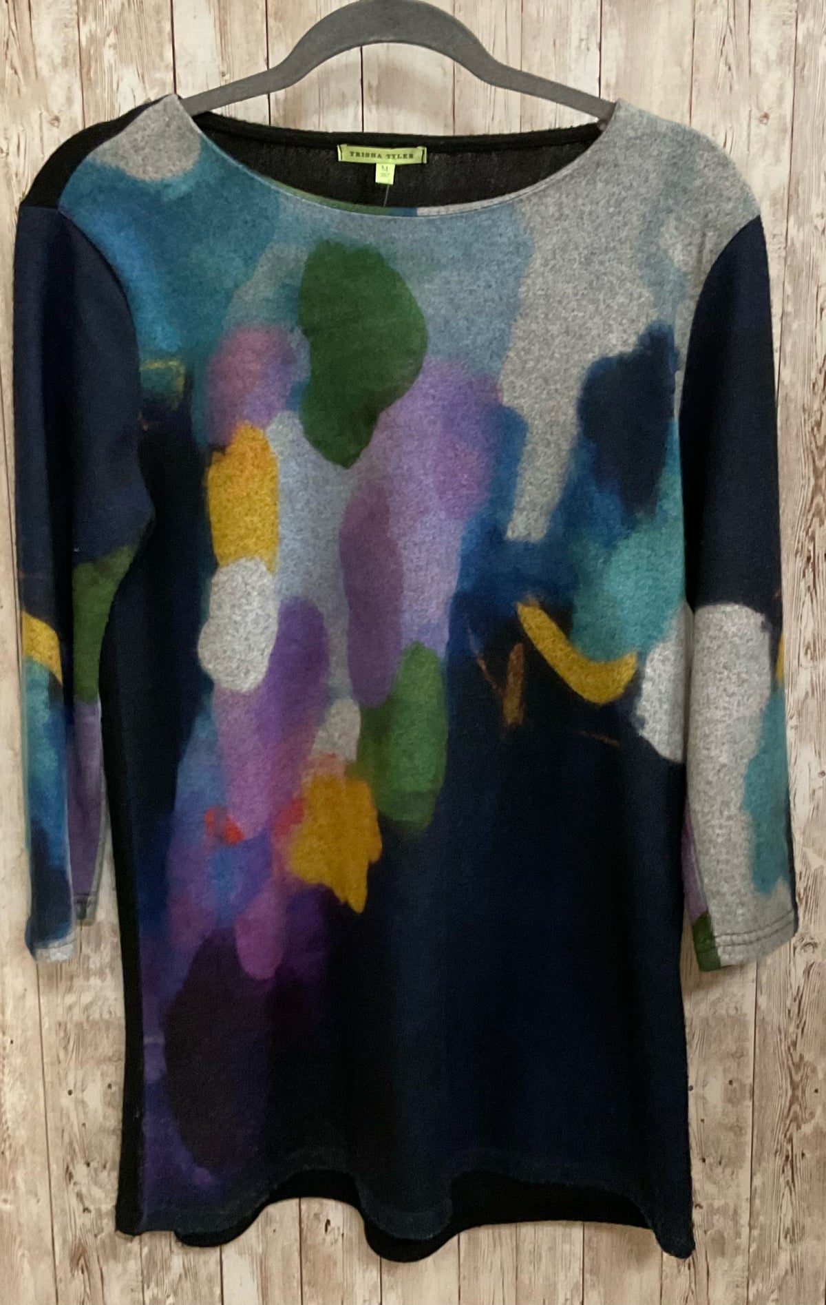 Size M TRISHA TYLER BLACK AND BLUE Sweater