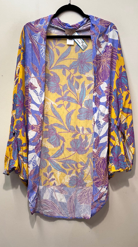ANTHROPOLOGIE PURPLE AND YELLOW Wrap