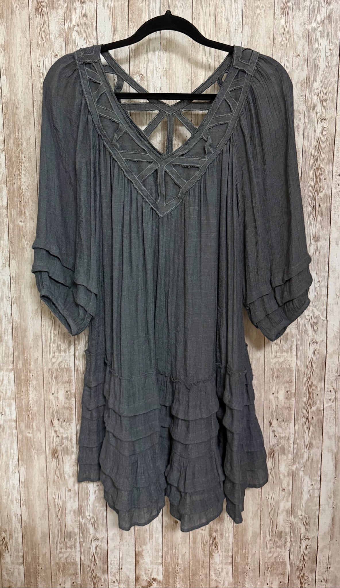 MONORENO Charcoal Women Size M Tunic