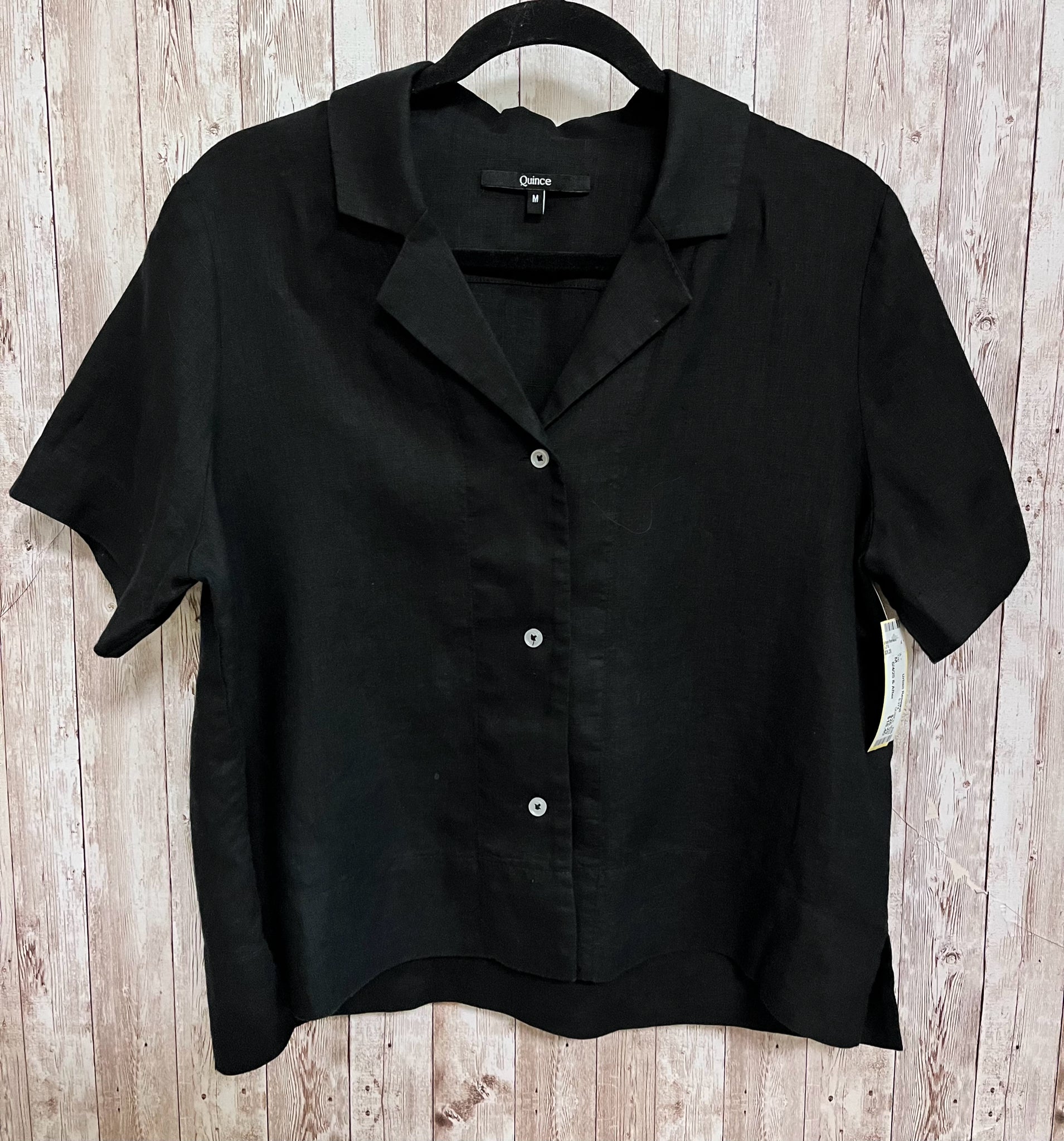 QUINCE Size M Black Top