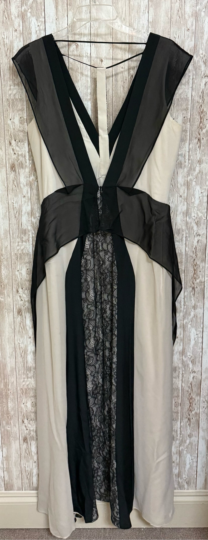 Size M BCBG NUDE & BLACK Dress