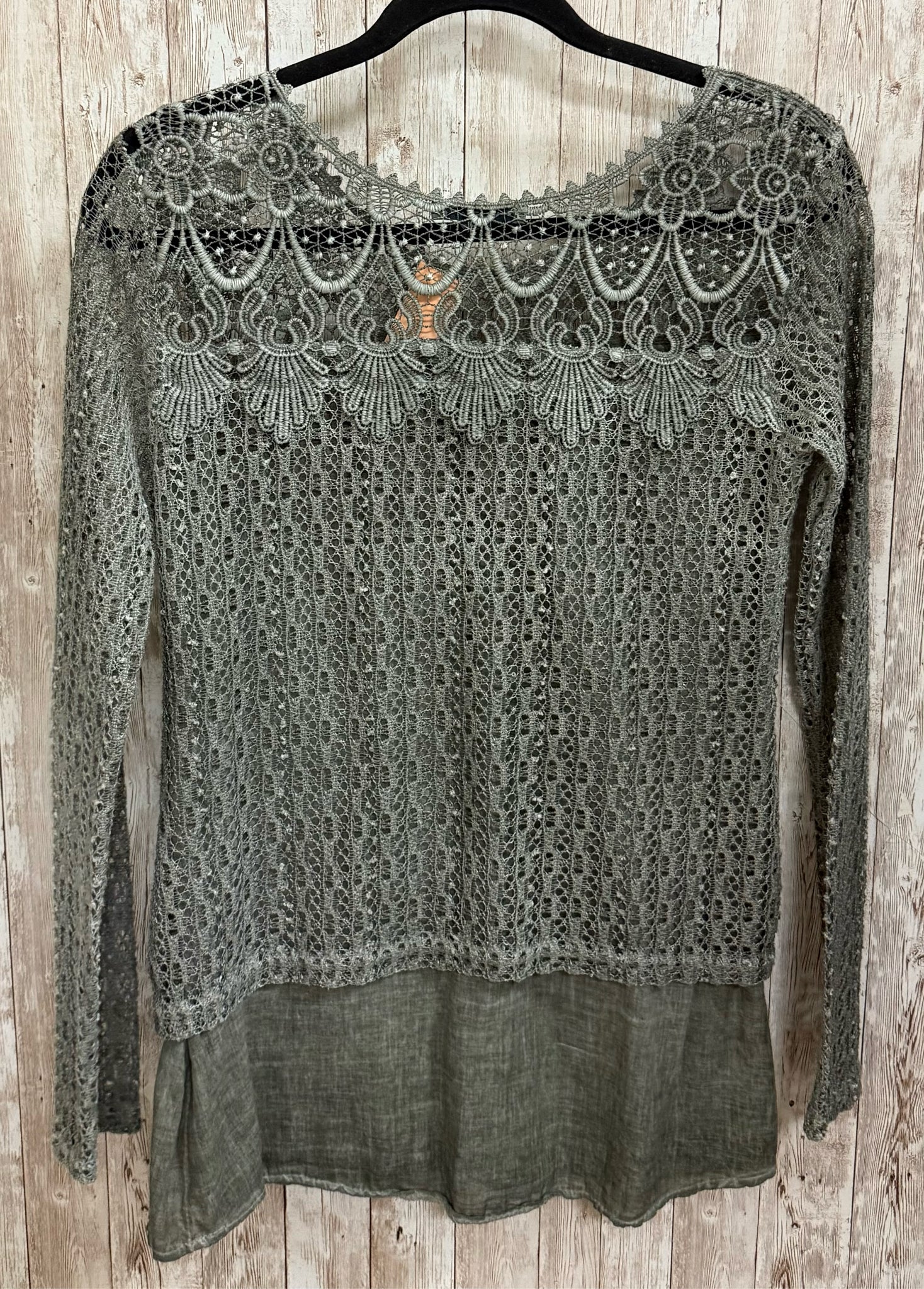 Size S TEMPO PARIS Olive Top