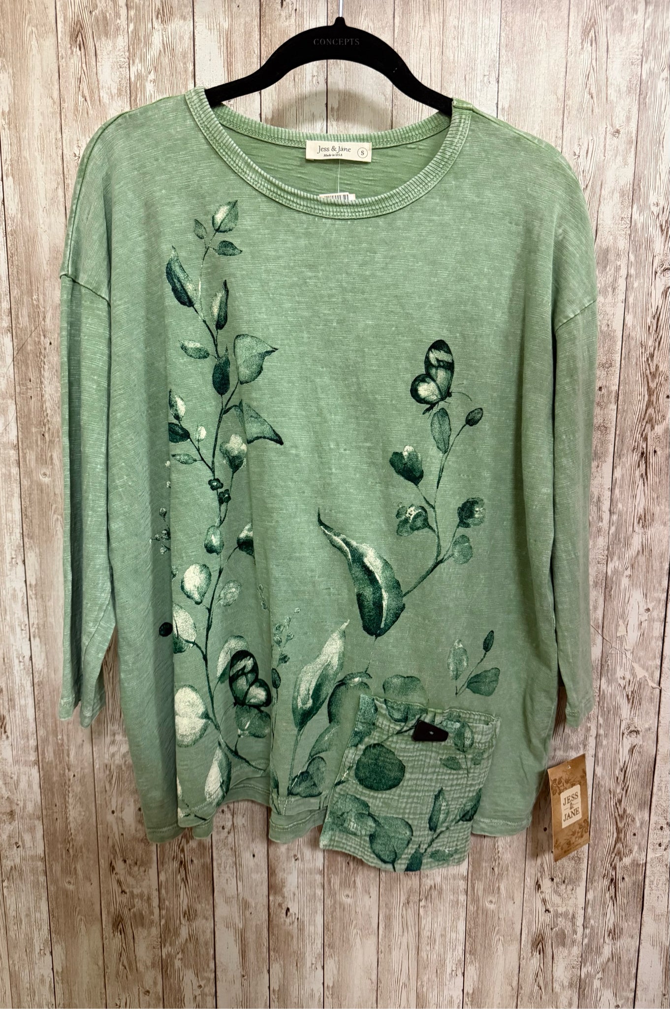 Size S JESS & JANE SAGE Top