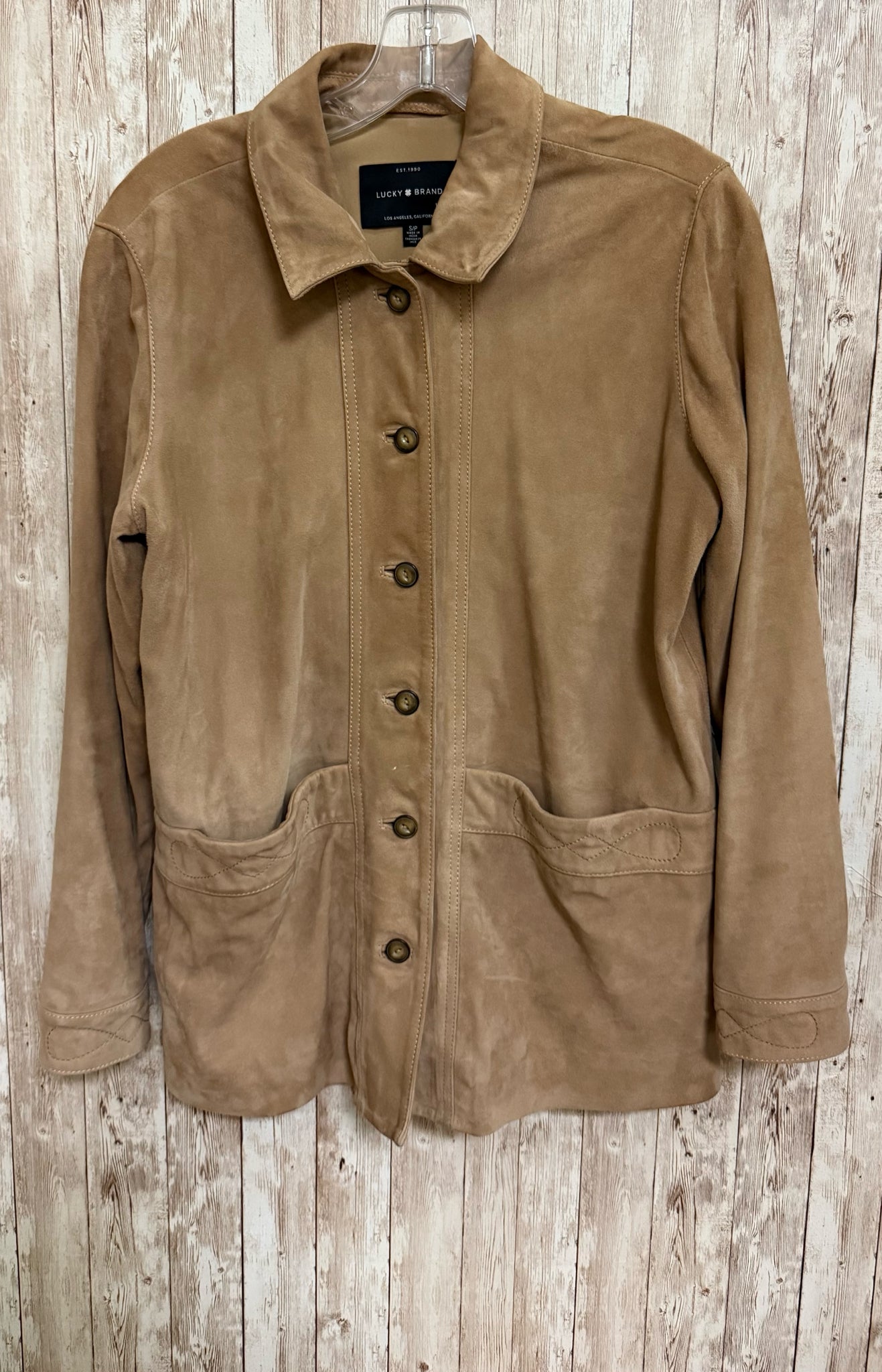 LUCKY BRAND Size S Tan Jacket
