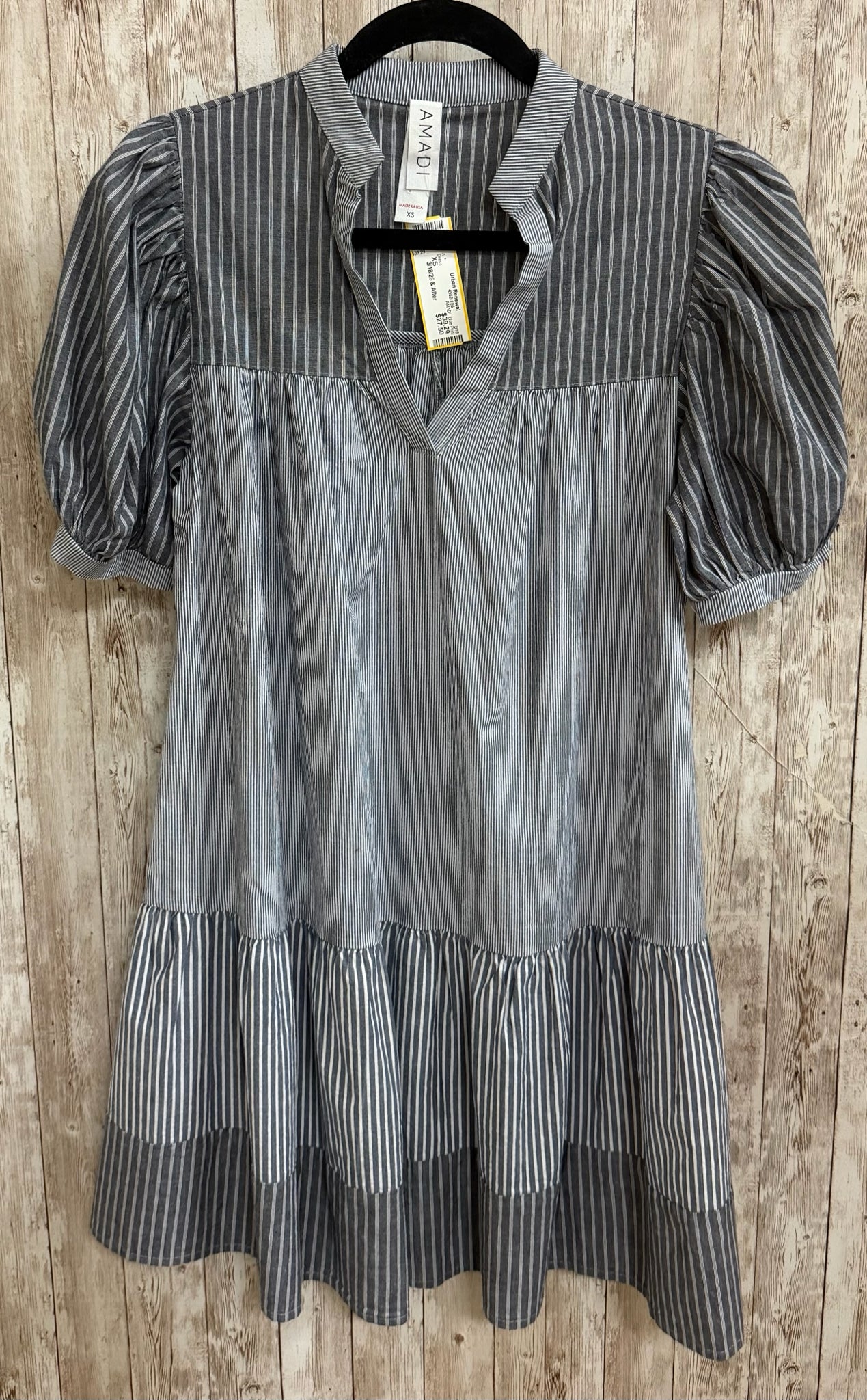 Size XS AMADI Blue Print Dress