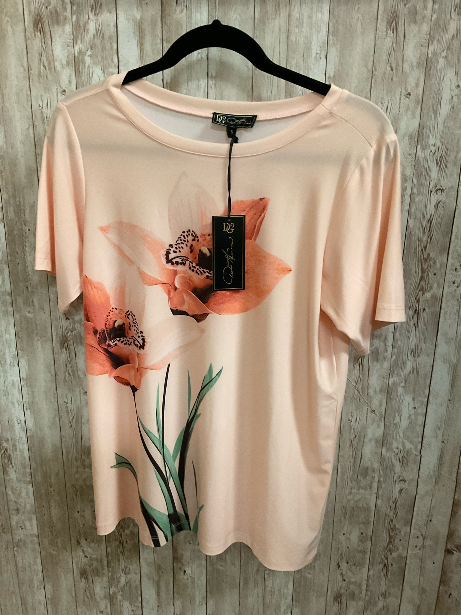 Size S DG2 PEACH FLORAL Top
