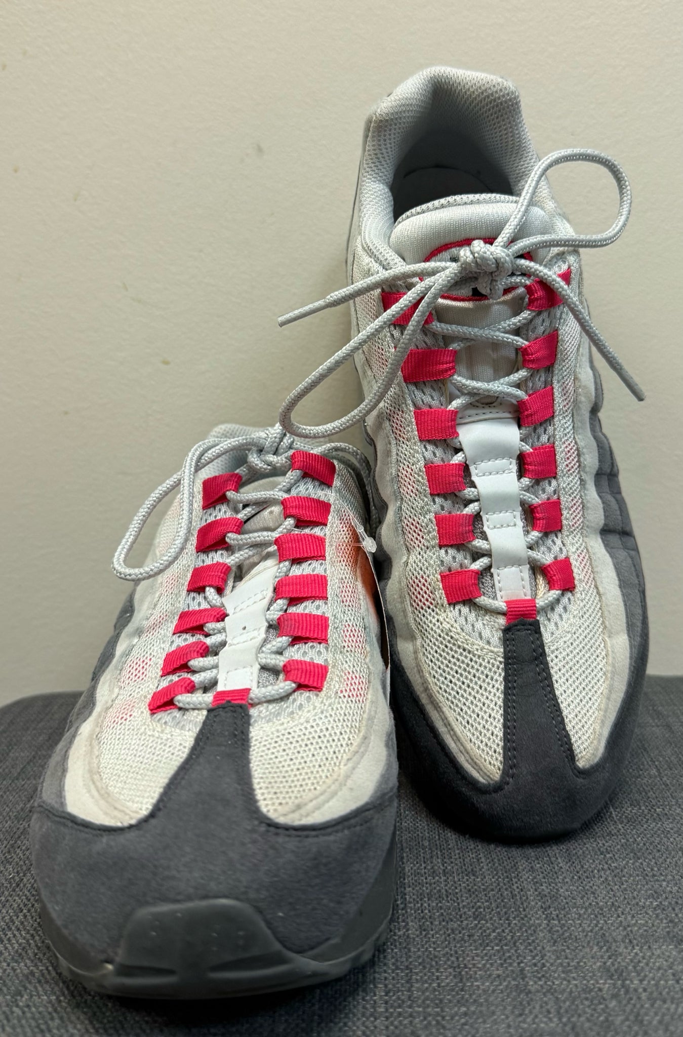 10 NIKE GREY AND PINK SHOES