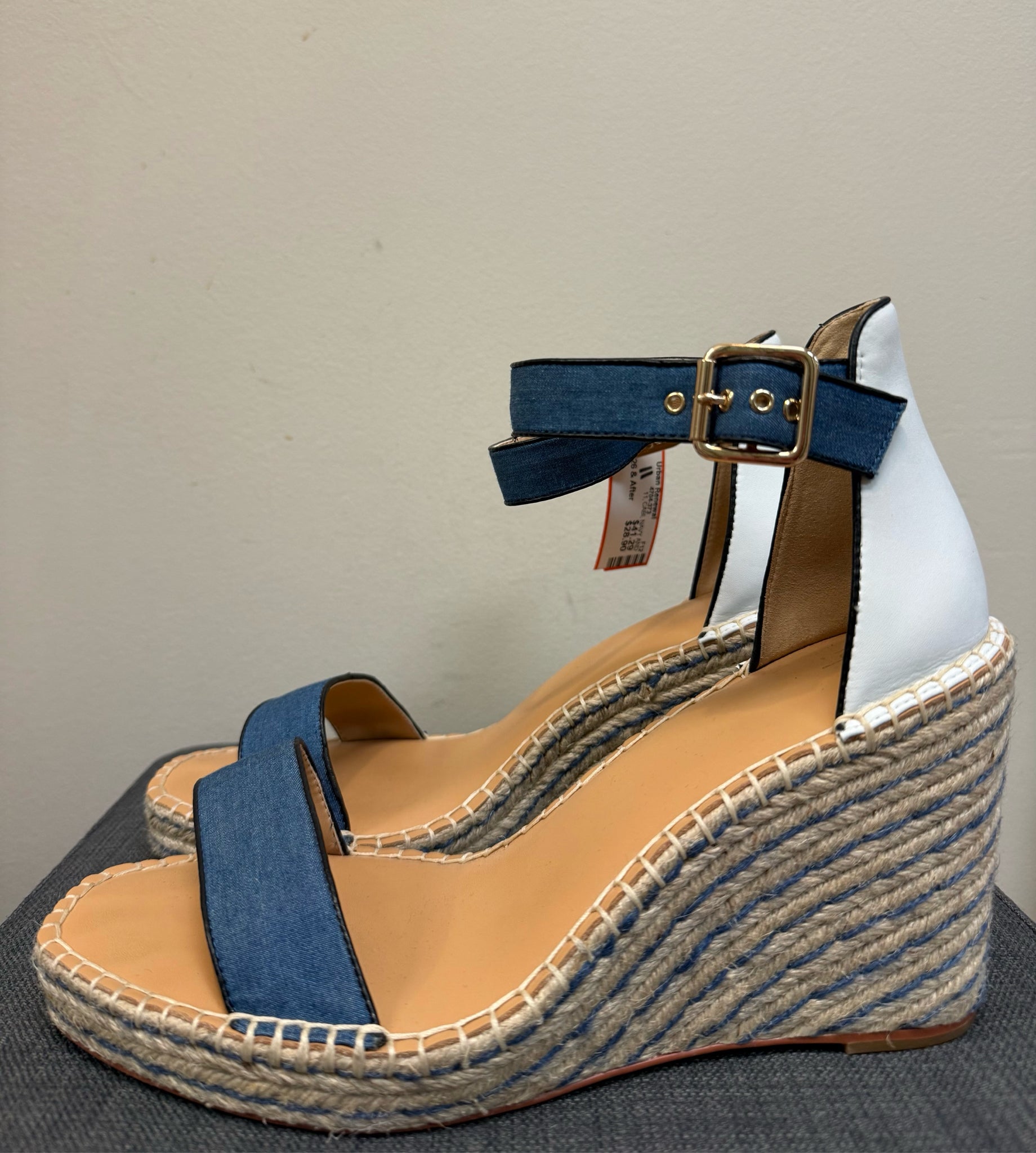 11 CABI NAVY AND WHITE Wedges
