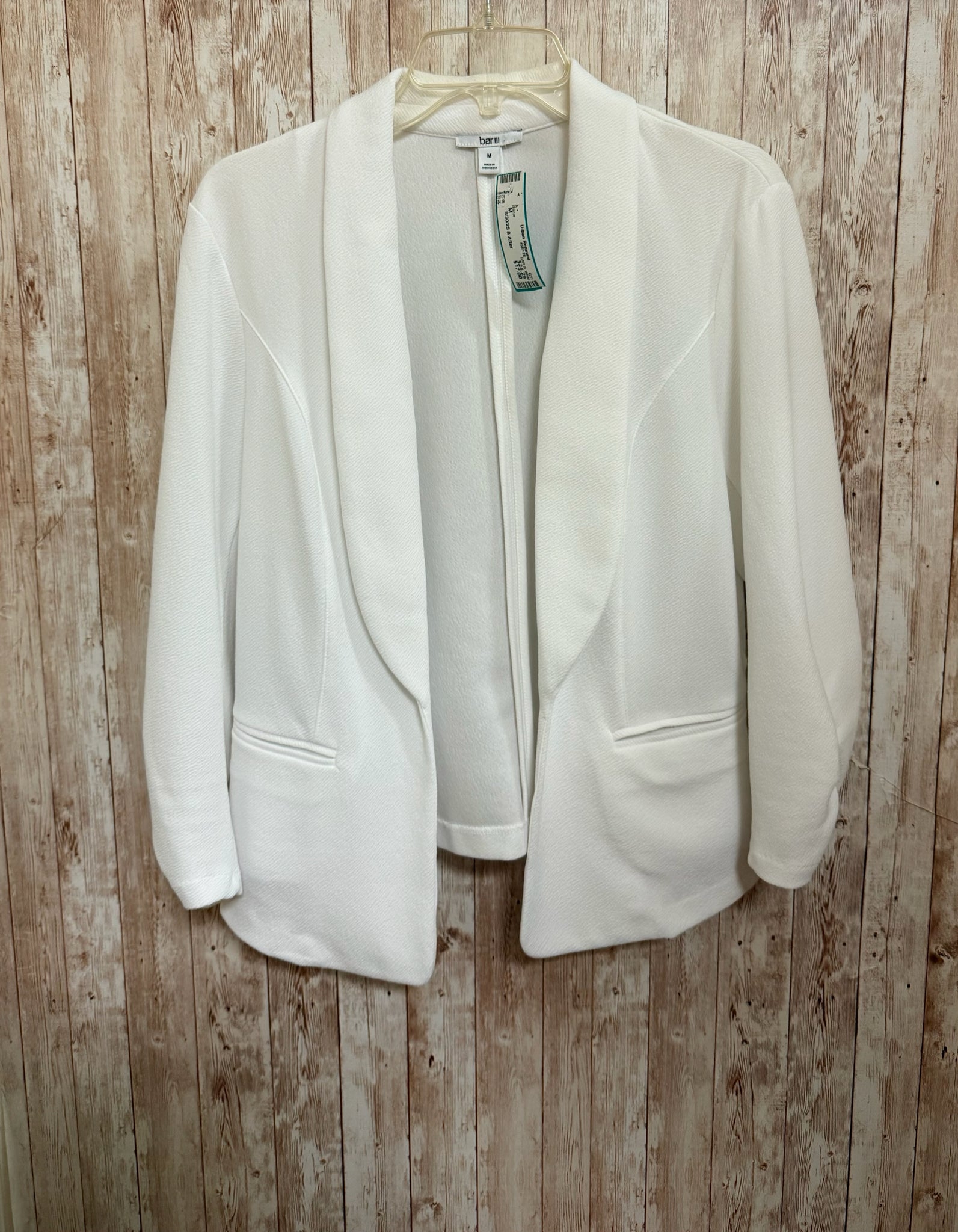 BAR III White Size M Blazer