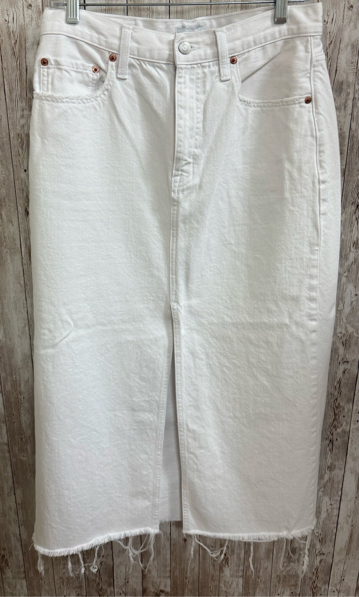Size 8 PISTOLA WHITE DENIM Skirt