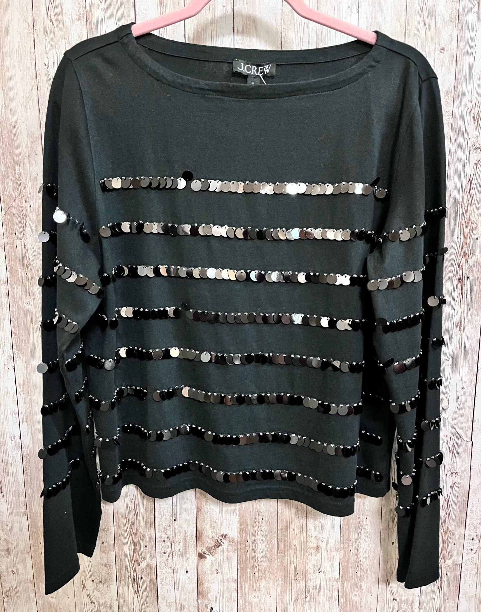 Size L J.CREW Black Top