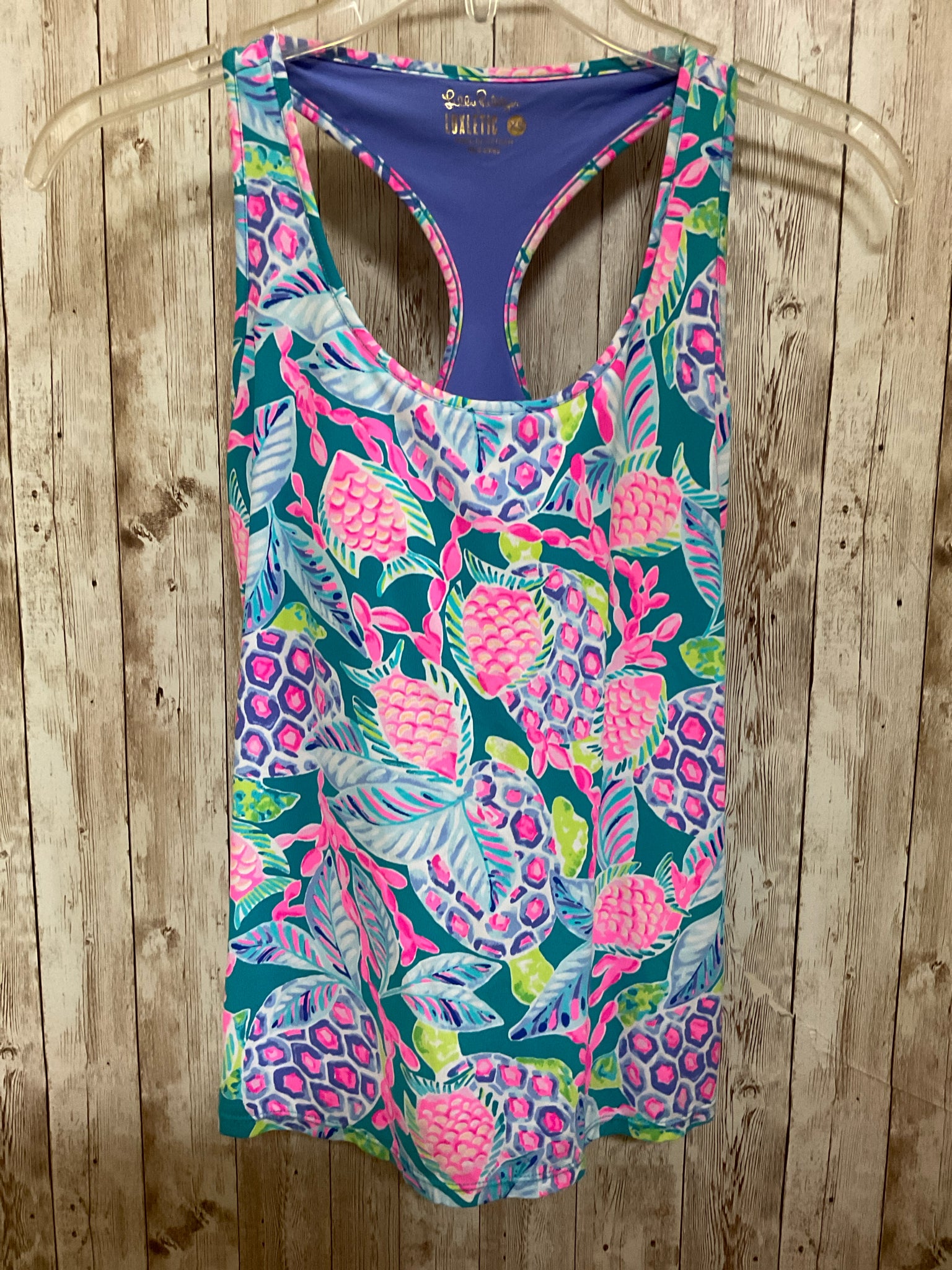 Size XS LILLY PULITZER TEAL AND PINK Top
