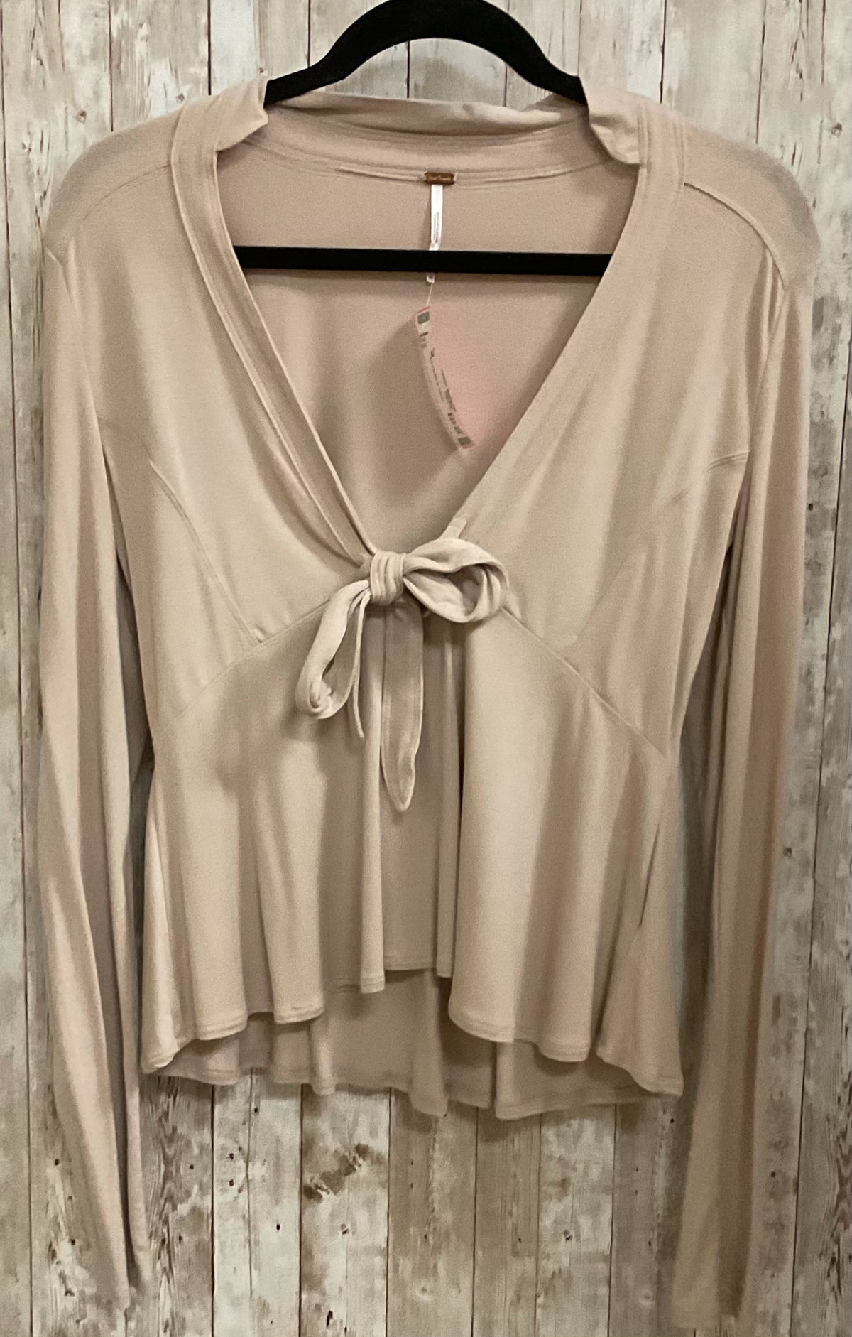Size M FREE PEOPLE Nude Top