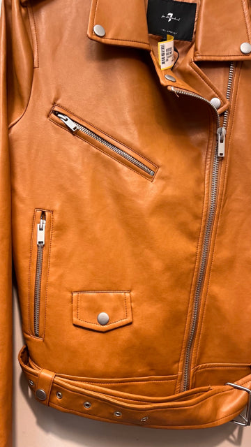 Size M 7 FOR ALL MANKIND Caramel Jacket
