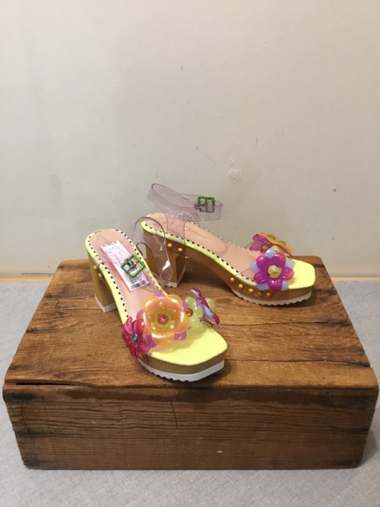 BETSY JOHNSON 9 LIME Sandals