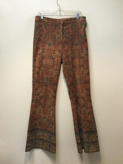 Size 12 KOBI HALPERIN Brown Print Pants